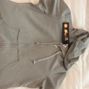 Zip up hoodie short sleeve